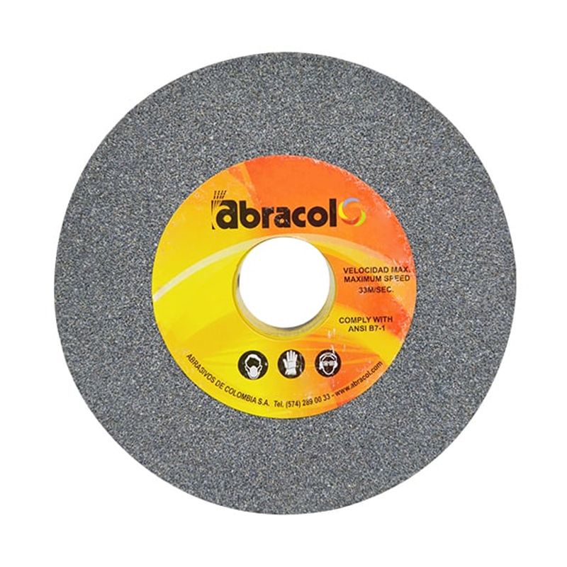 ABRACOL - DISCO RUEDA ESMERIL 6 x 1 GRANO 80 ABRACOL
