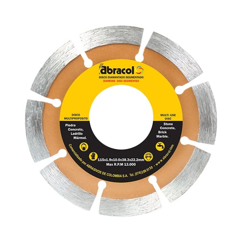 ABRACOL - DISCO DIAMANTADO 4-1/2'' SEGMENTADO 5502 ABRACOL