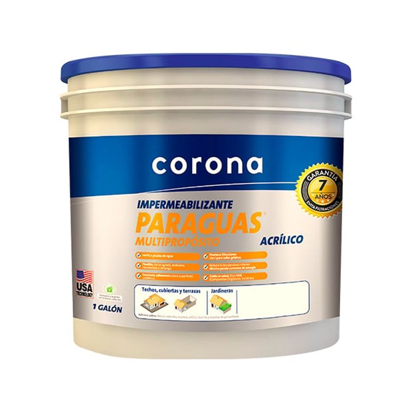 CORONA - PARAGUAS MULTIPROPOSITO GRIS X GALON CORONA