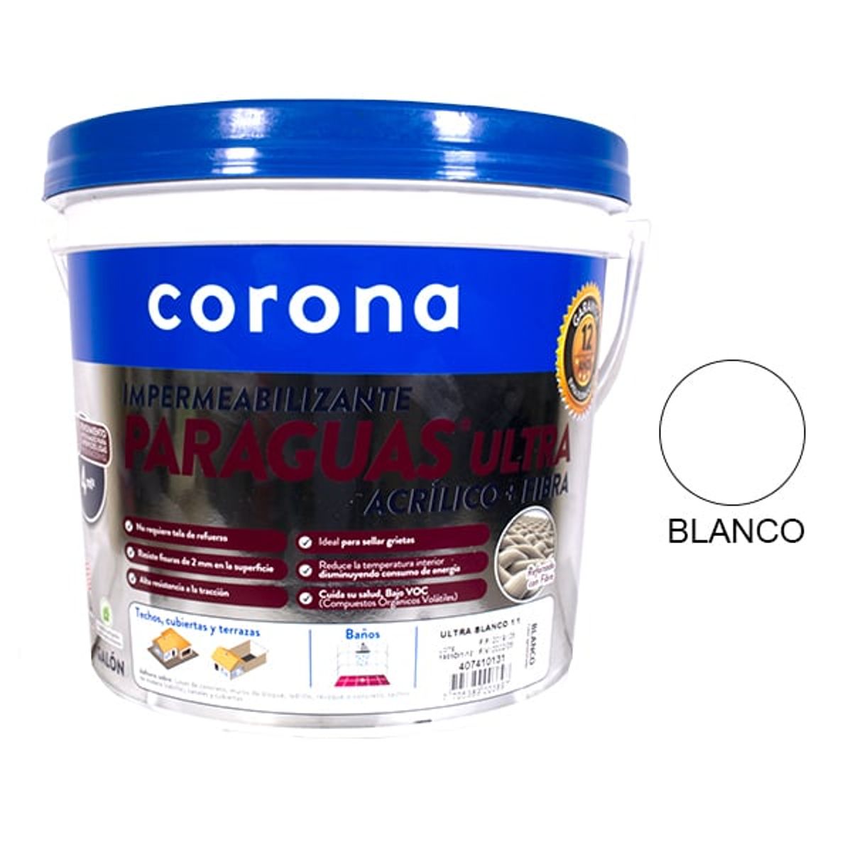 CORONA - PARAGUAS ULTRA BLANCO GALON CORONA