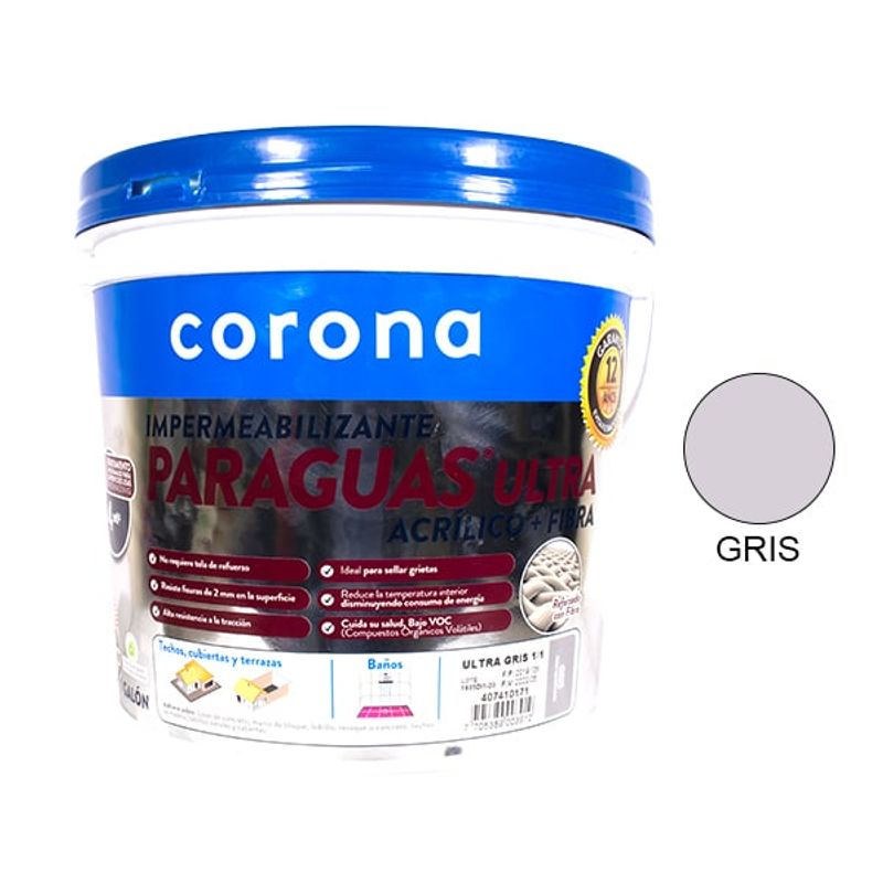 CORONA - PARAGUAS ULTRA GRIS GALON CORONA
