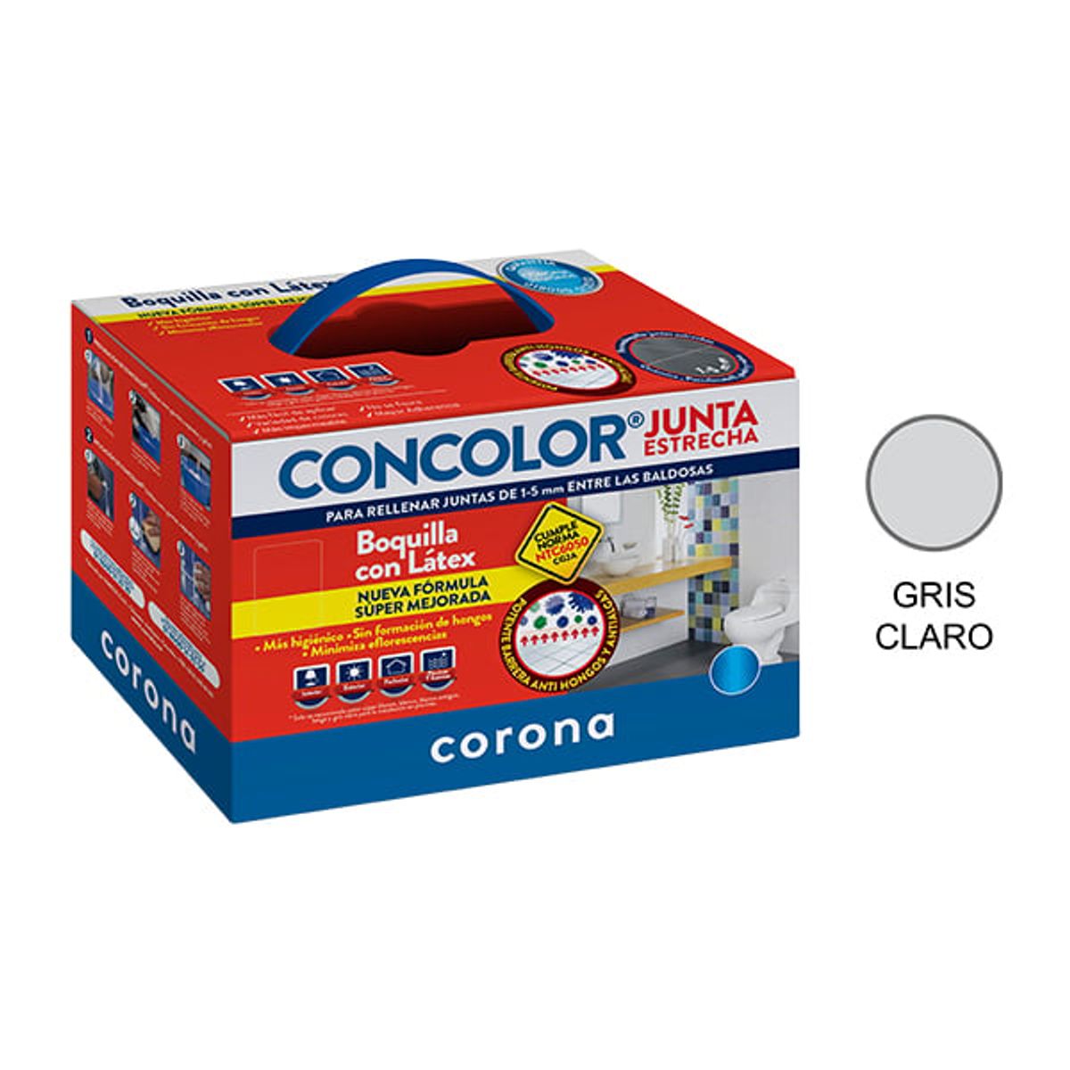 CORONA - CONCOLOR GRIS CLARO X 2 KILOS CORONA
