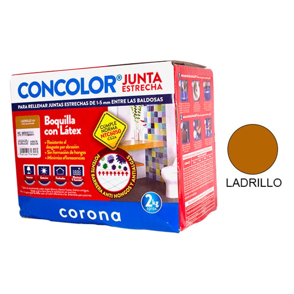 CORONA - CONCOLOR LADRILLO X 2 KILOS CORONA