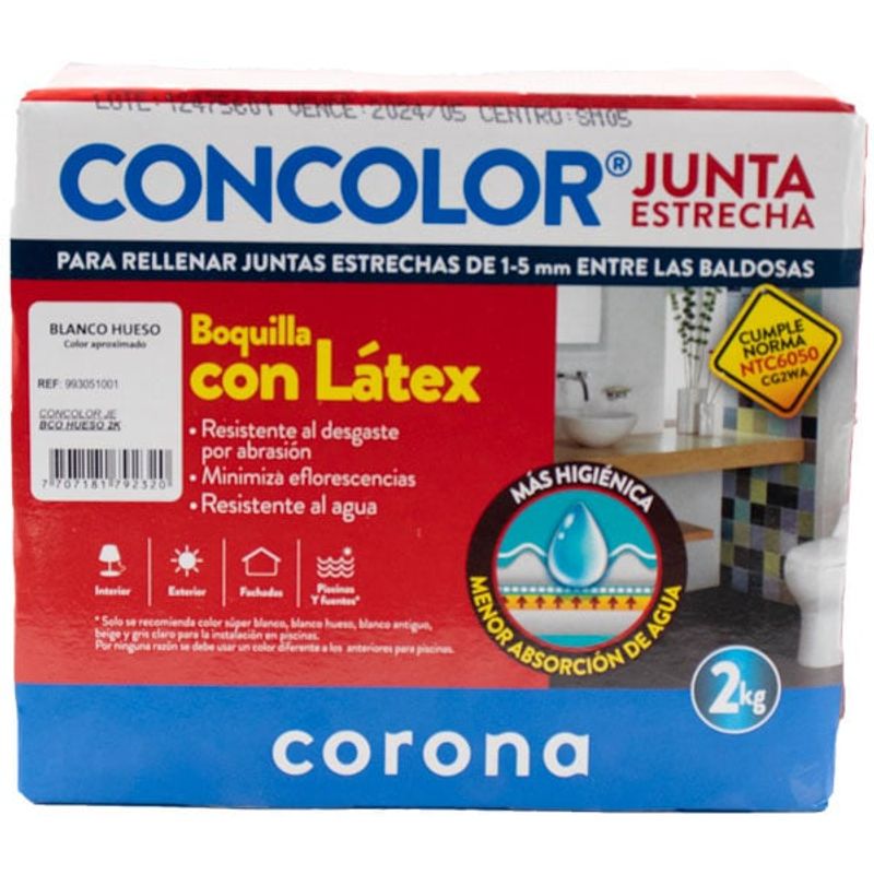 CORONA - CONCOLOR BLANCO HUESO X 2 KILOS CORONA