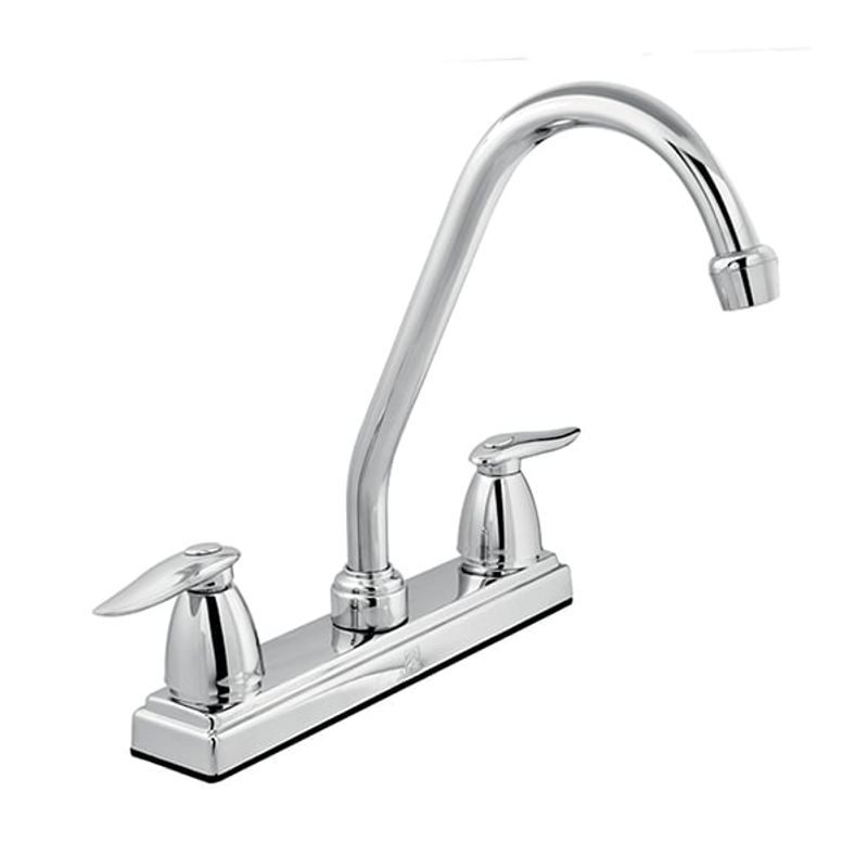 GERFOR - MEZCLADOR LAVAPLATO 8 CROMO CUELLO CISNE SLIM Ref.101410 GERFOR