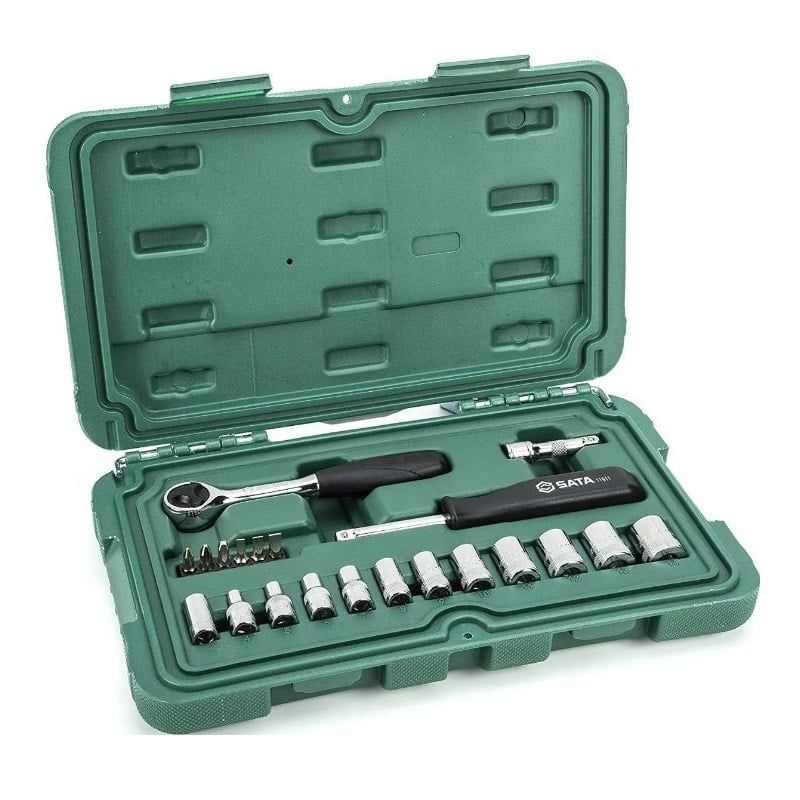 SATA - JUEGO COPAS 1/4 6PT 21PIEZAS MM REF.09521-02 SATA