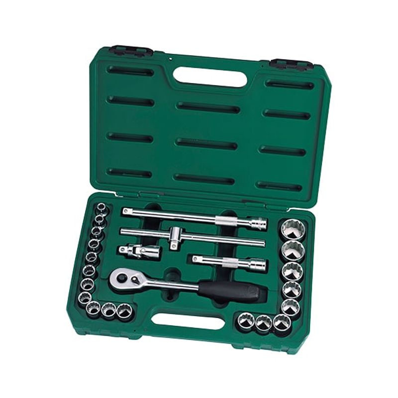 SATA - JUEGO COPAS 1/2 12PT 24PZ MM REF.09060SJ SATA