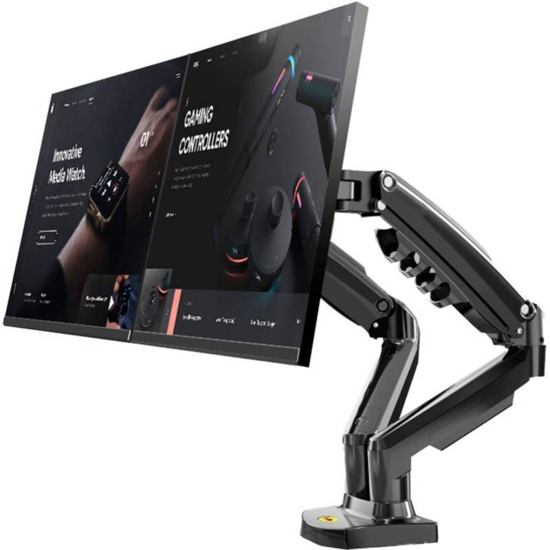 NORTH BAYOU - Soporte Ergonómico Para Monitores Y Portátil A Escritorio Dual