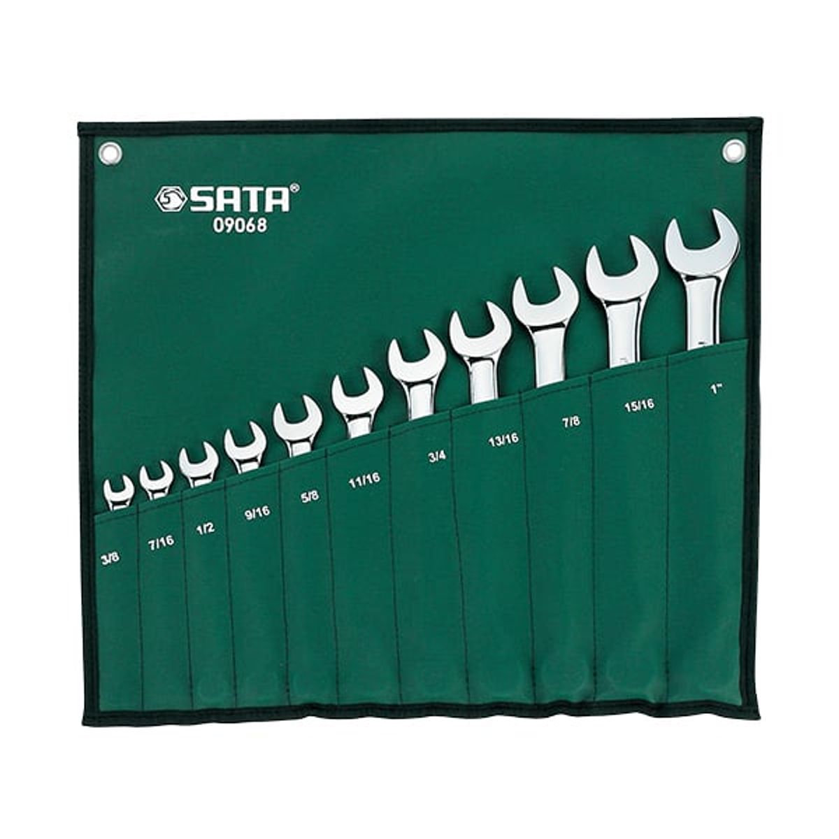 SATA - JUEGO LLAV/MIXT ESPEJO 3/8 1 PUL REF.09068SJ SATA