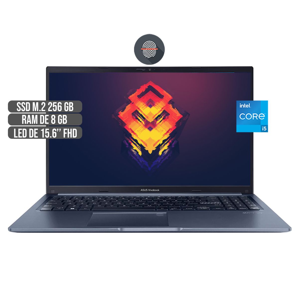 ASUS - PORTATIL ASUS INTEL CORE I5-1240P SSD 256GB RAM 8GB LED FHD 15.6