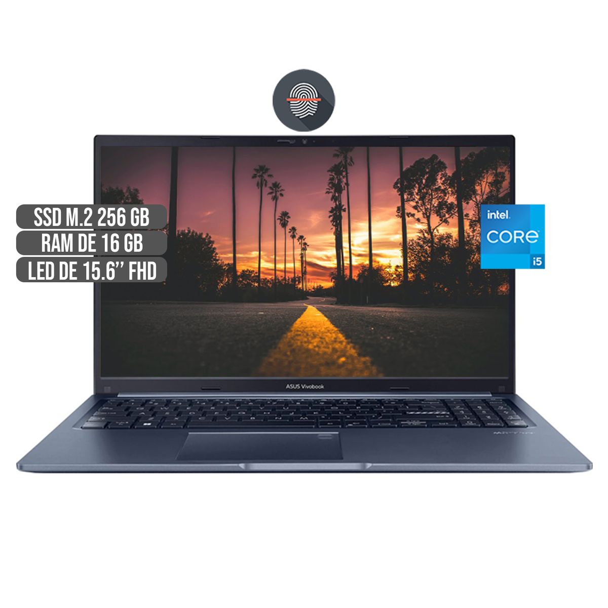 ASUS - PORTATIL ASUS INTEL CORE I5-1240P SSD 256GB RAM 16GB LED FHD 15.6