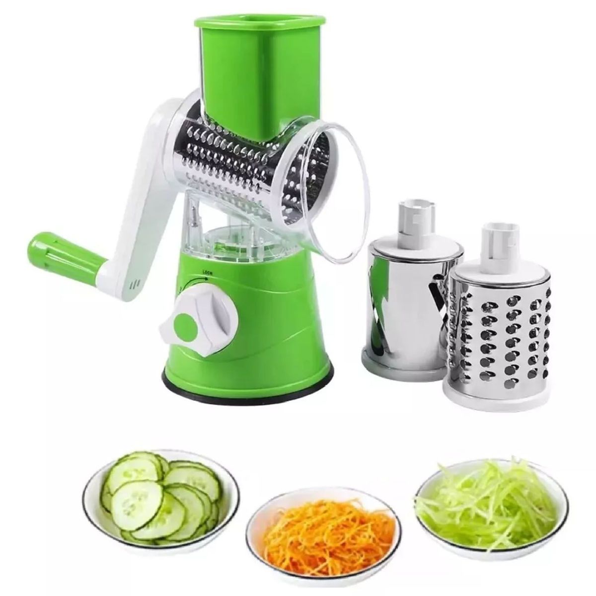 ONE PIXEL - Molino Picador Verduras Multiusos Rallador De Tambor De Mesa