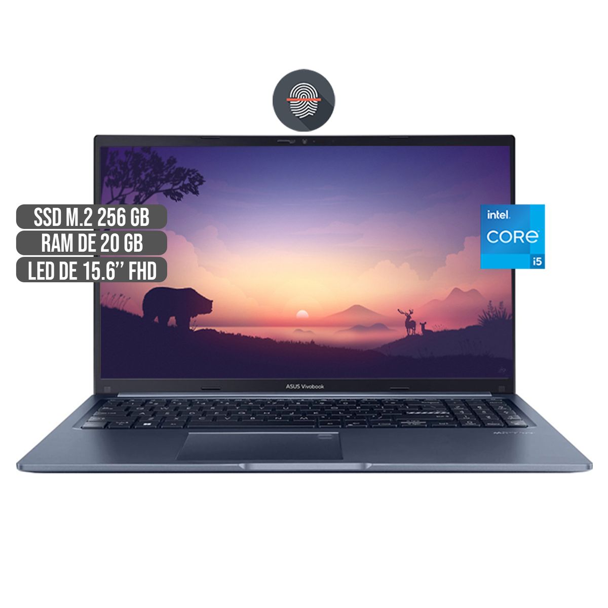ASUS - PORTATIL ASUS INTEL CORE I5-1240P SSD 256GB RAM 24GB LED FHD 15.6