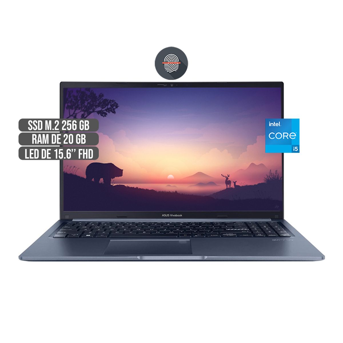 ASUS - PORTATIL ASUS INTEL CORE I5-1240P SSD 256GB RAM 24GB LED FHD 15.6