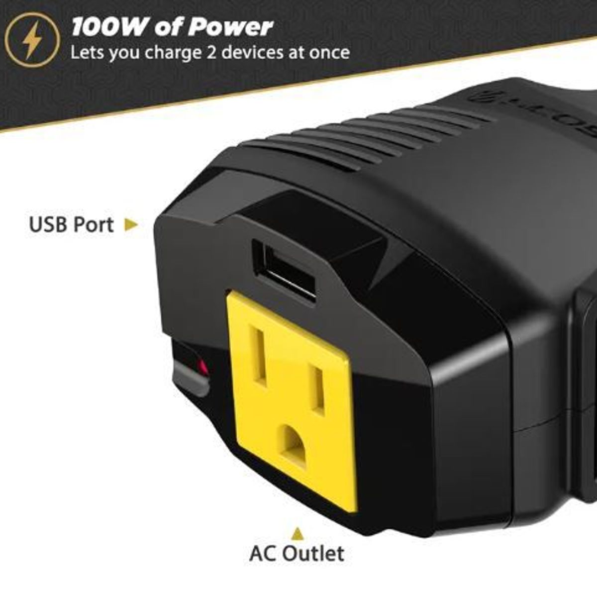 SCOSCHE - Scosche Inversor de voltage 100W