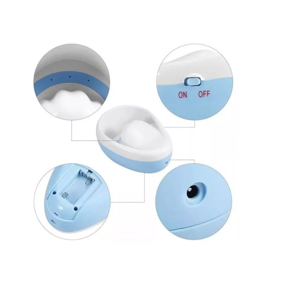 GENERICO - Máquina Manicura Suaviza Cutículas Burbujas Spa