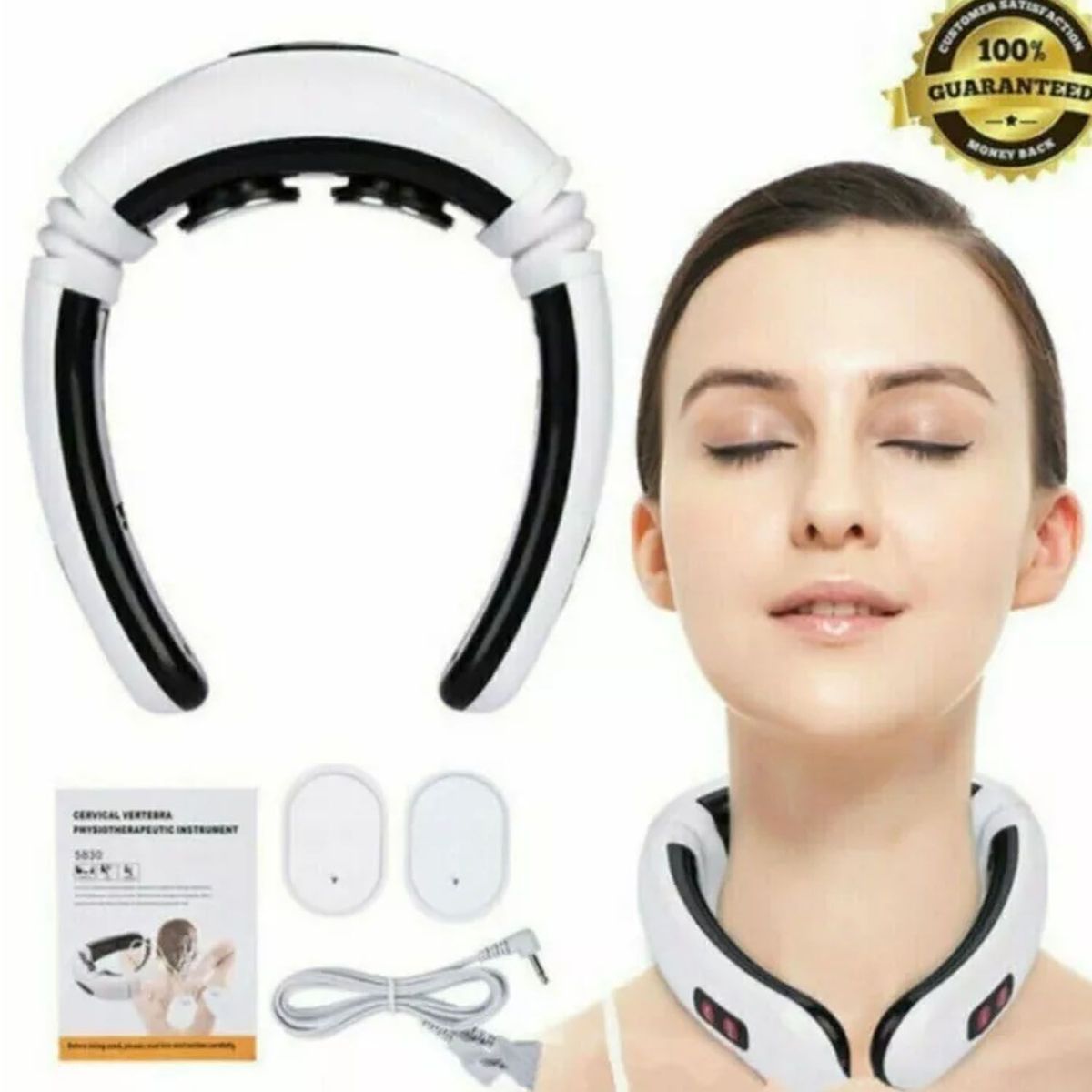 ONE PIXEL - Masajeador Cuello Eléctrico Terapia Magnética Inalambrico