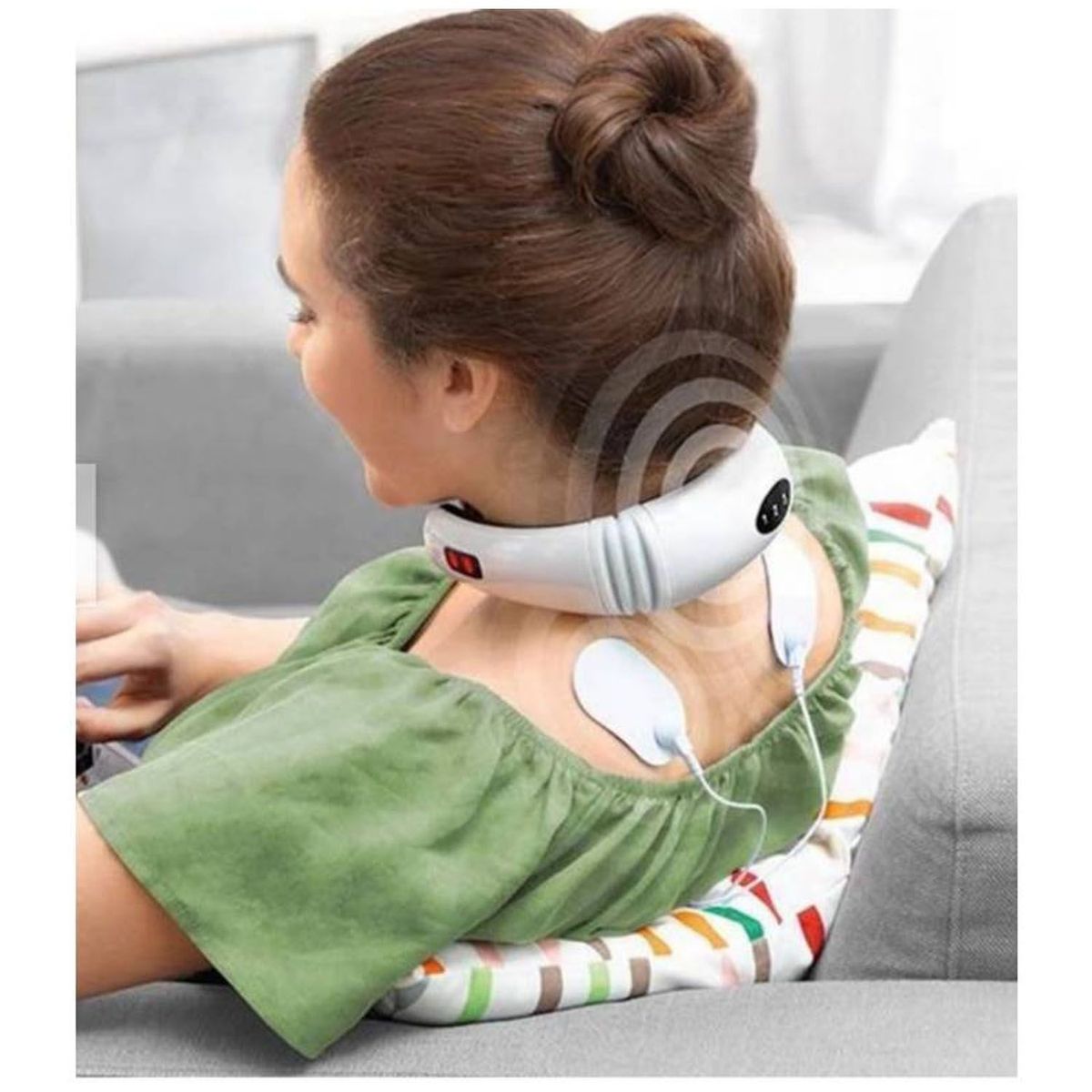 ONE PIXEL - Masajeador Cuello Eléctrico Terapia Magnética Inalambrico