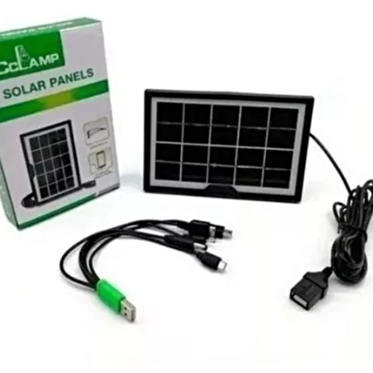 GENERICO - Panel Solar Cclamp Cl-680 Cargador De Celulares Usb Portatil.