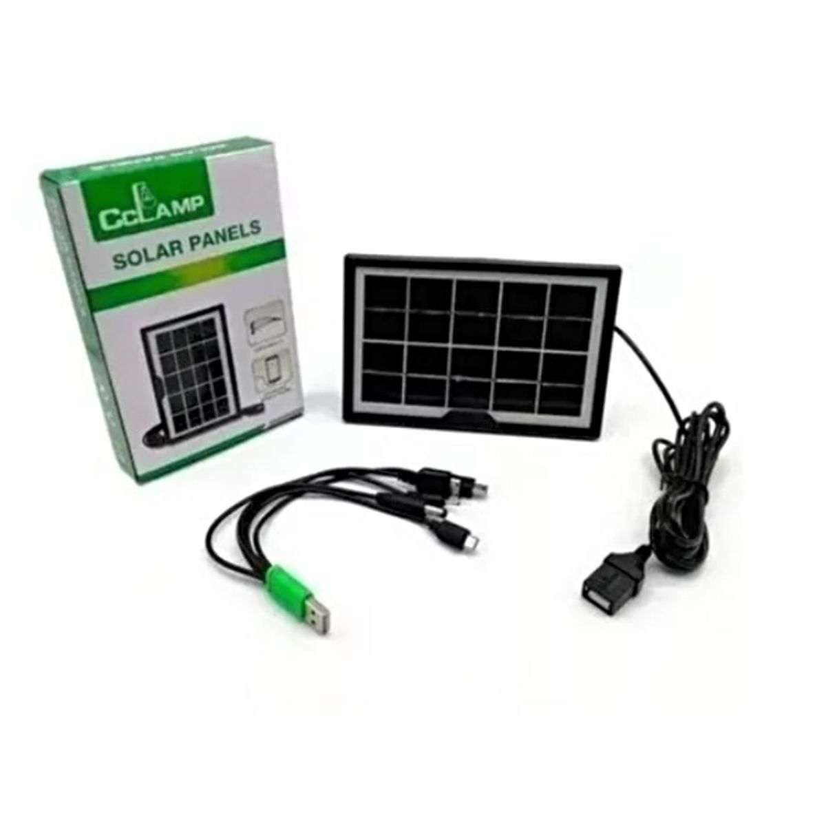 GENERICO - Panel Solar Cclamp Cl-680 Cargador De Celulares Usb Portatil.