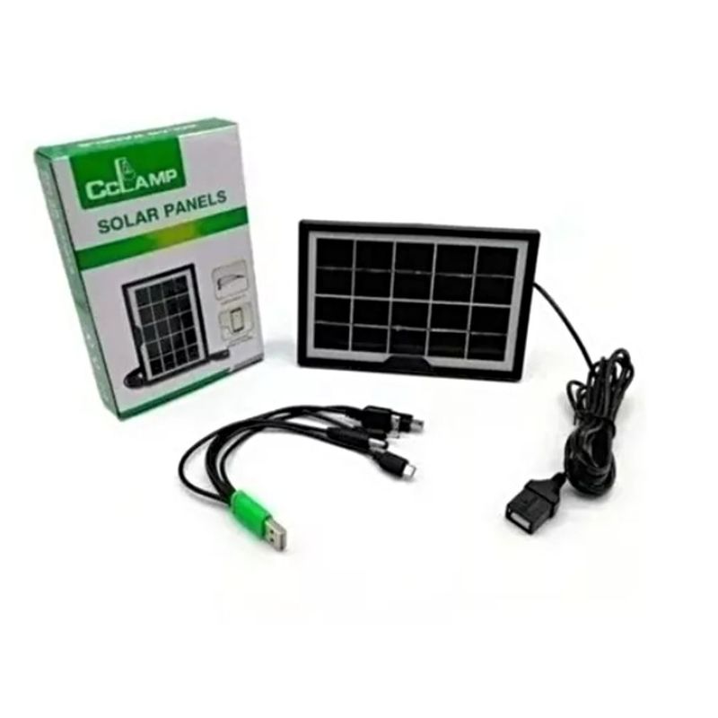 GENERICO - Panel Solar Cclamp Cl-680 Cargador De Celulares Usb Portatil.