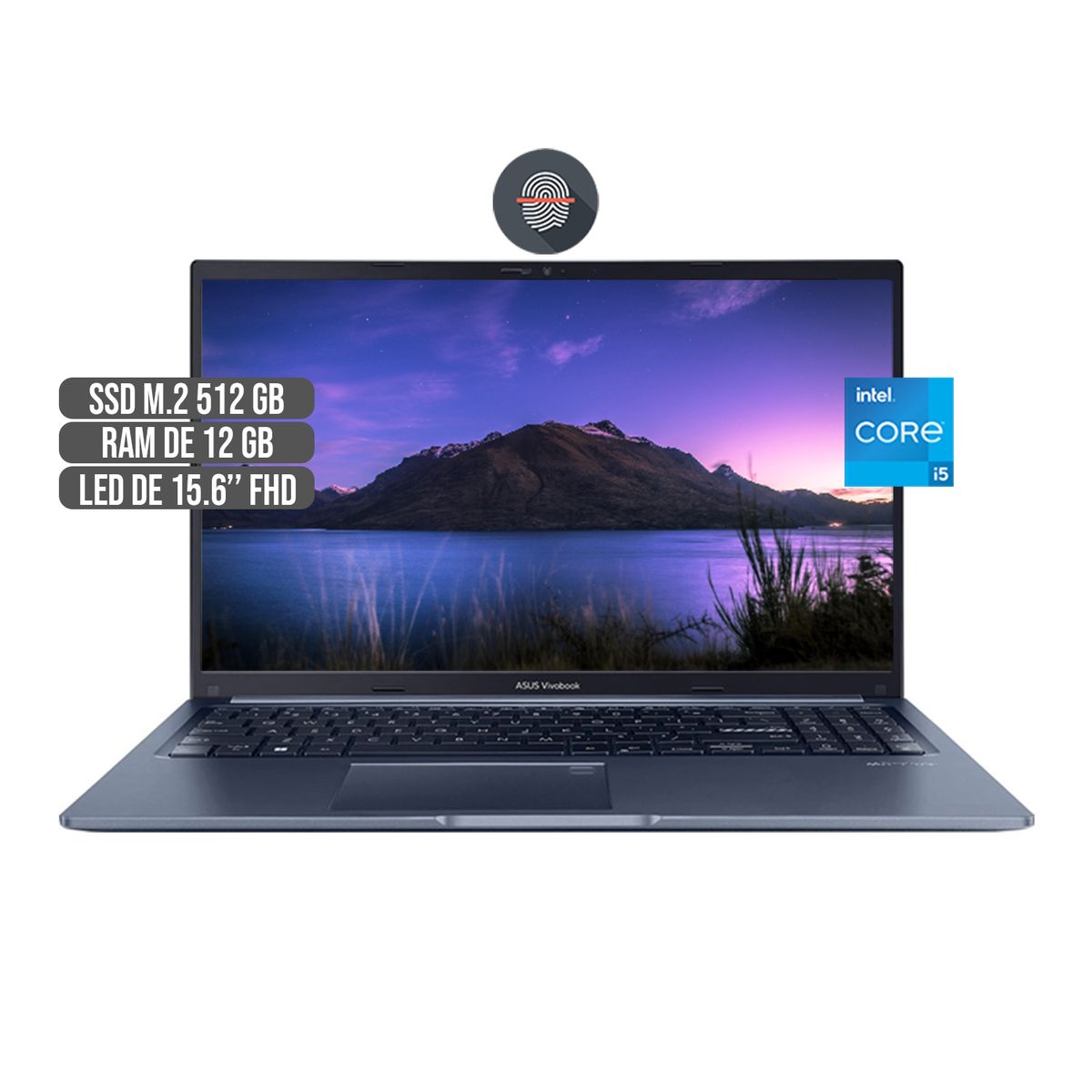 ASUS - PORTATIL ASUS INTEL CORE I5-1240P SSD 512GB RAM 12GB LED FHD 15.6