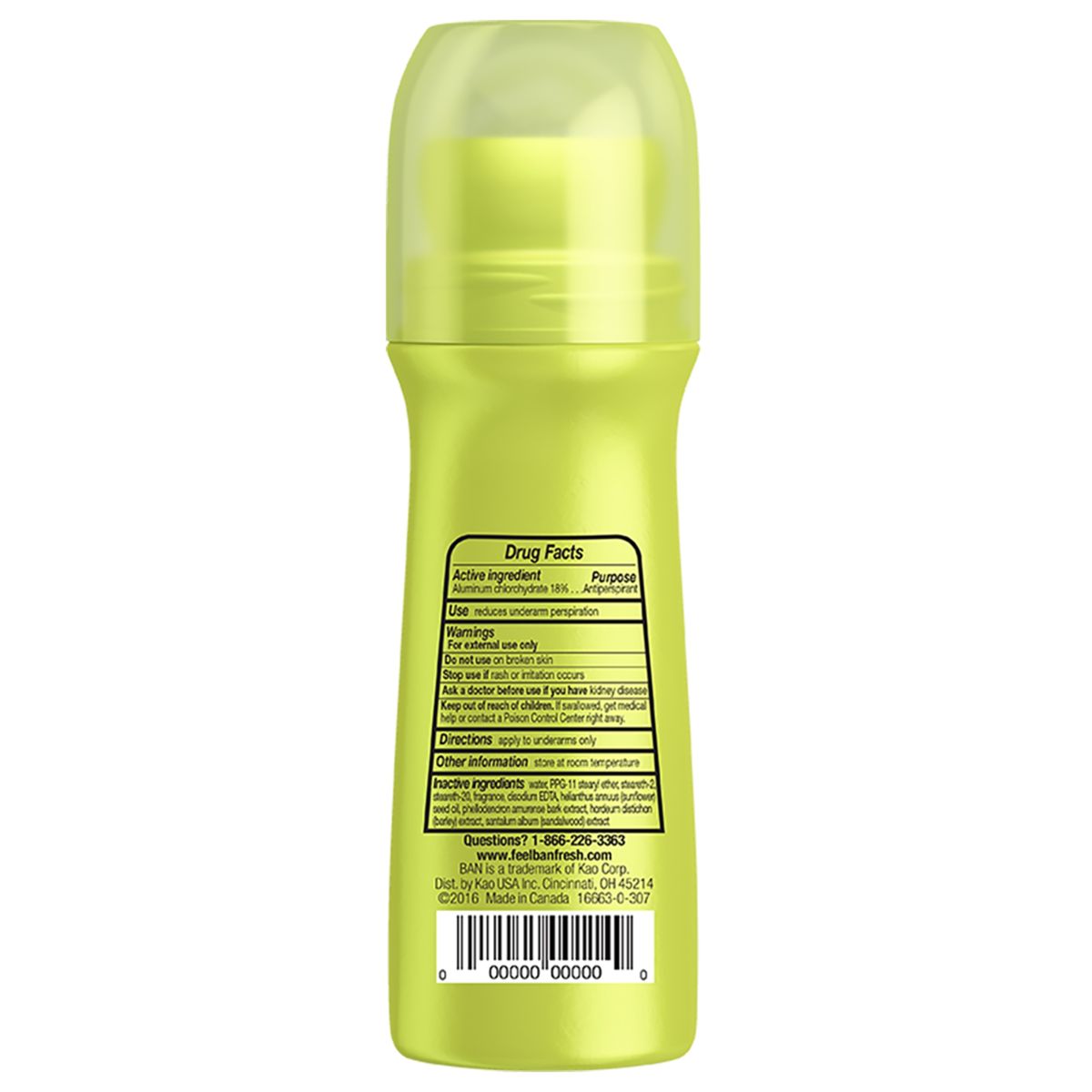 BAN - Desodorante Antitranspirante Ban Roll On Powder Fresh 103 ml