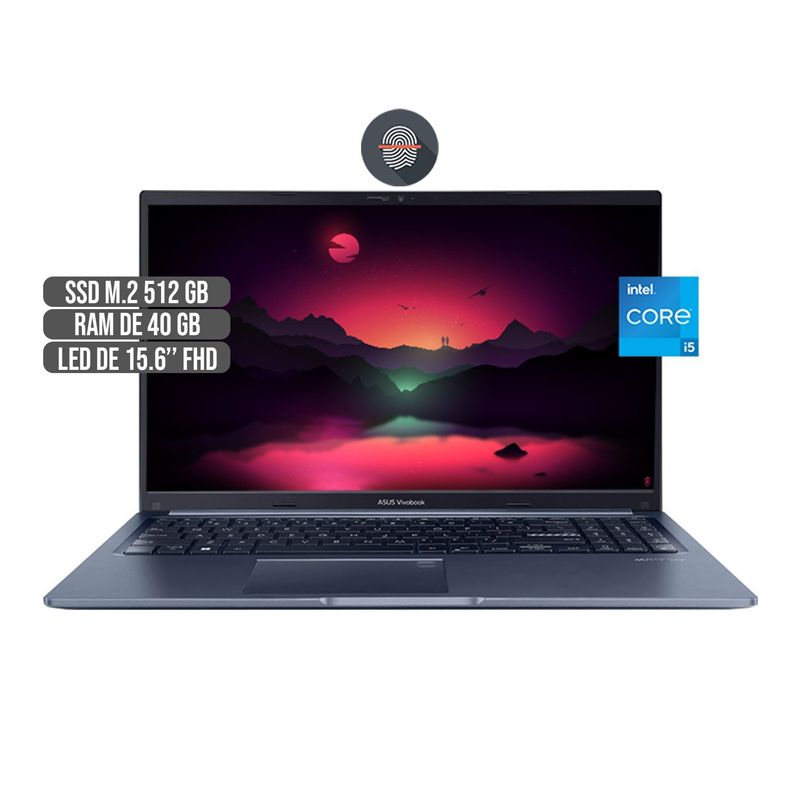 ASUS - PORTATIL ASUS INTEL CORE I5-1240P SSD 512GB RAM 40GB LED  FHD 15.6