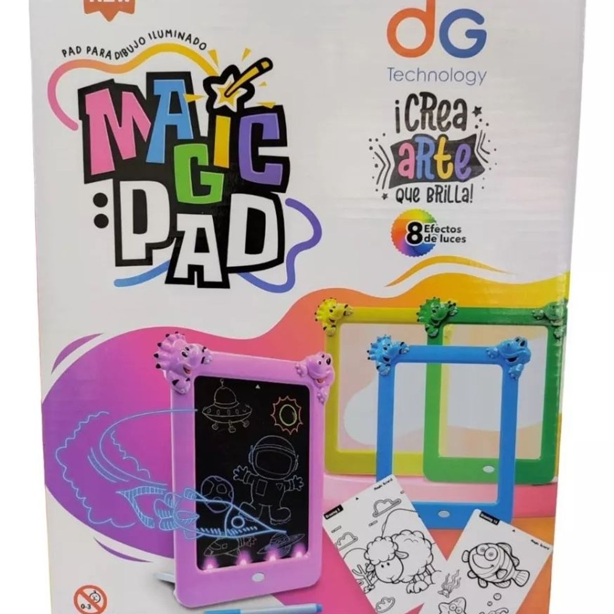 GENERICO - Tablero Dibujo Led Magic Pad Para Niños