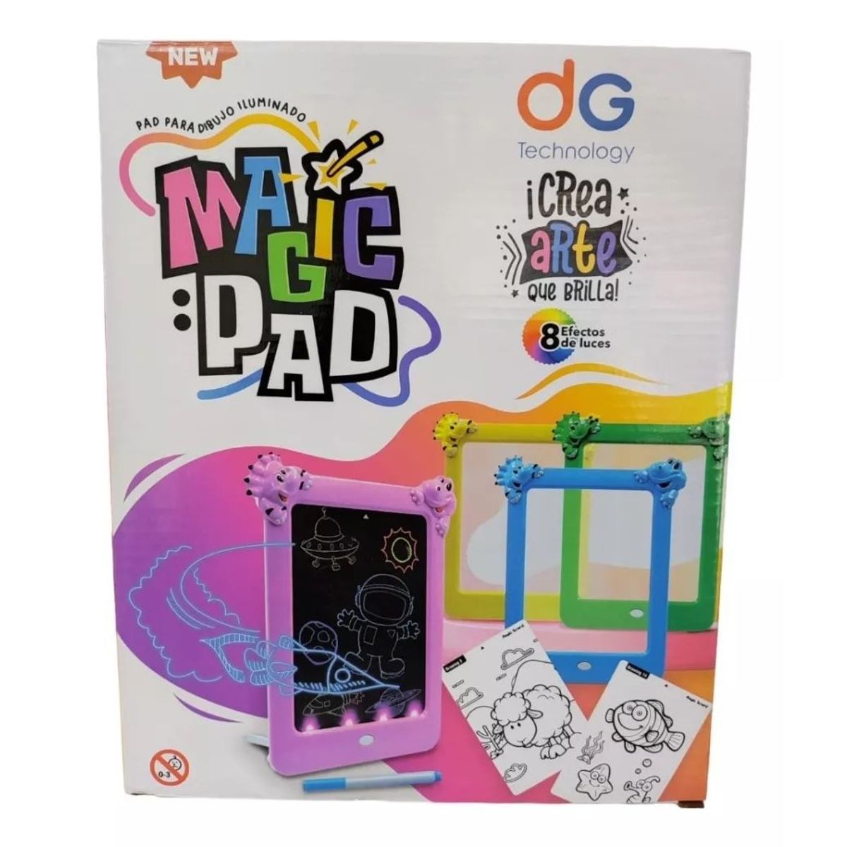 GENERICO - Tablero Dibujo Led Magic Pad Para Niños