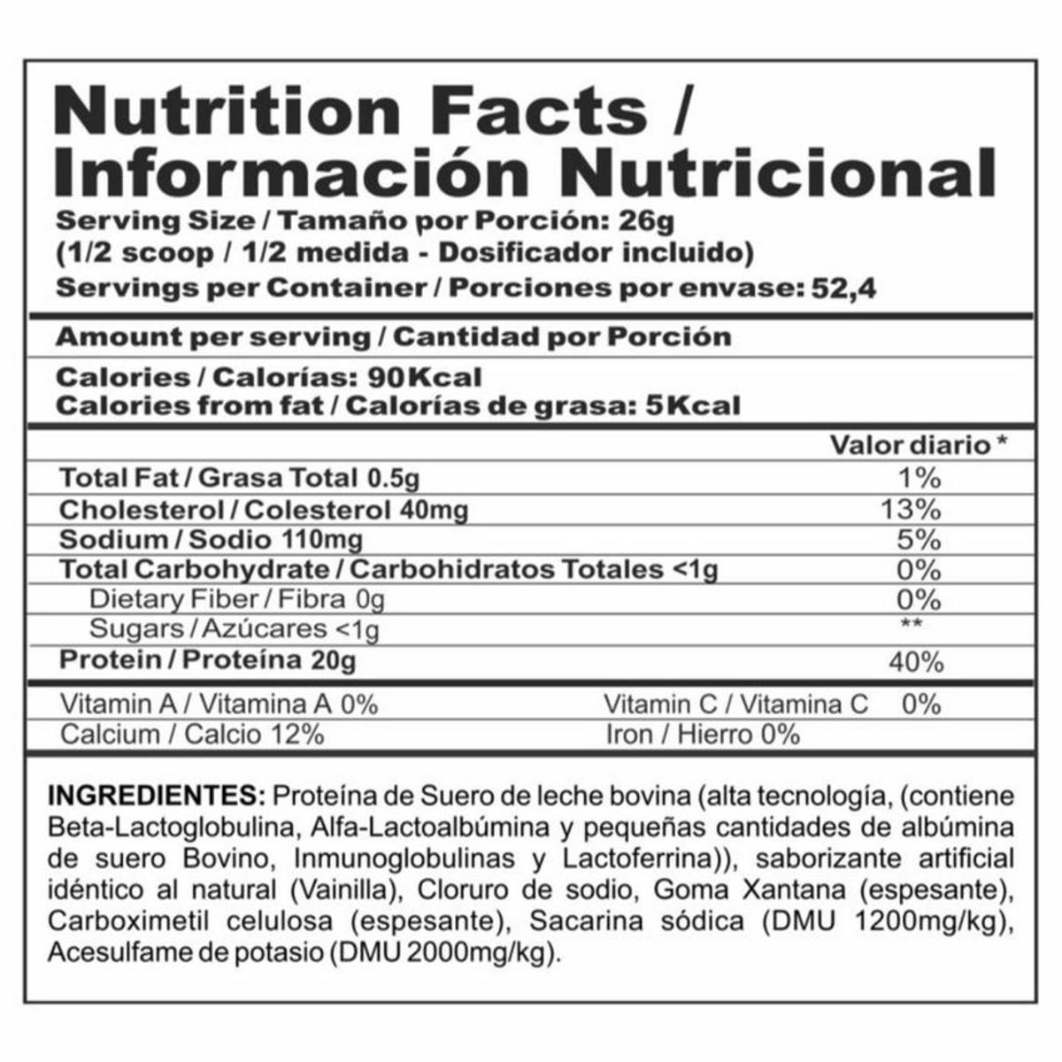 MEGAPLEX - Bipro classic 3 libras Sabor Vainilla Proteina limpia