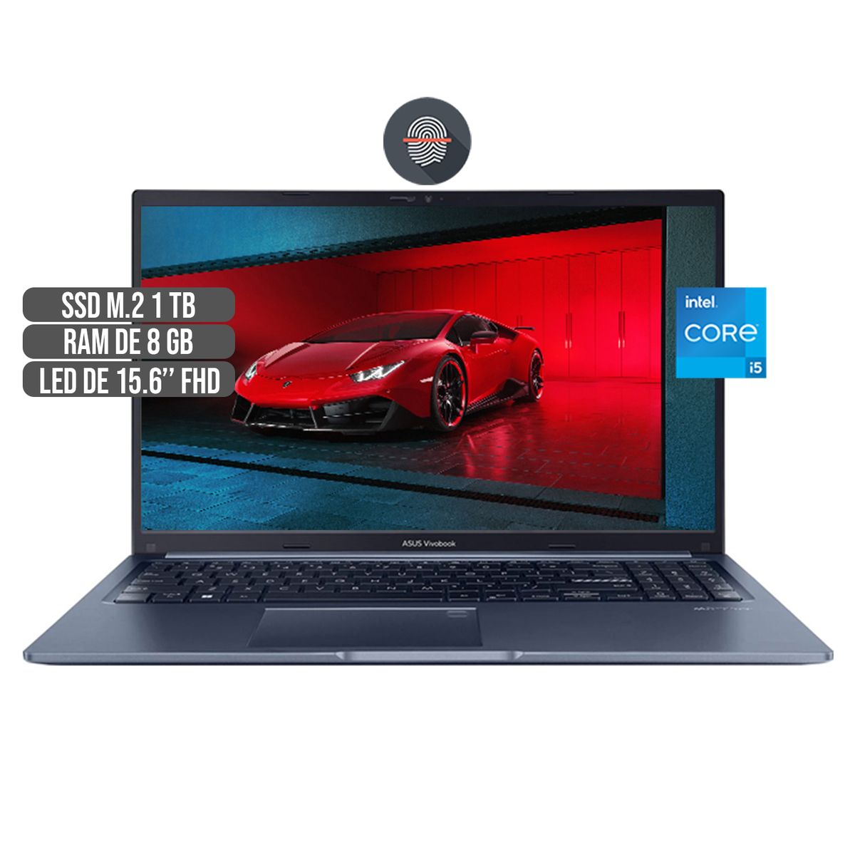 ASUS - PORTATIL ASUS INTEL CORE I5-1240P SSD 1TB RAM 8GB LED  FHD 15.6