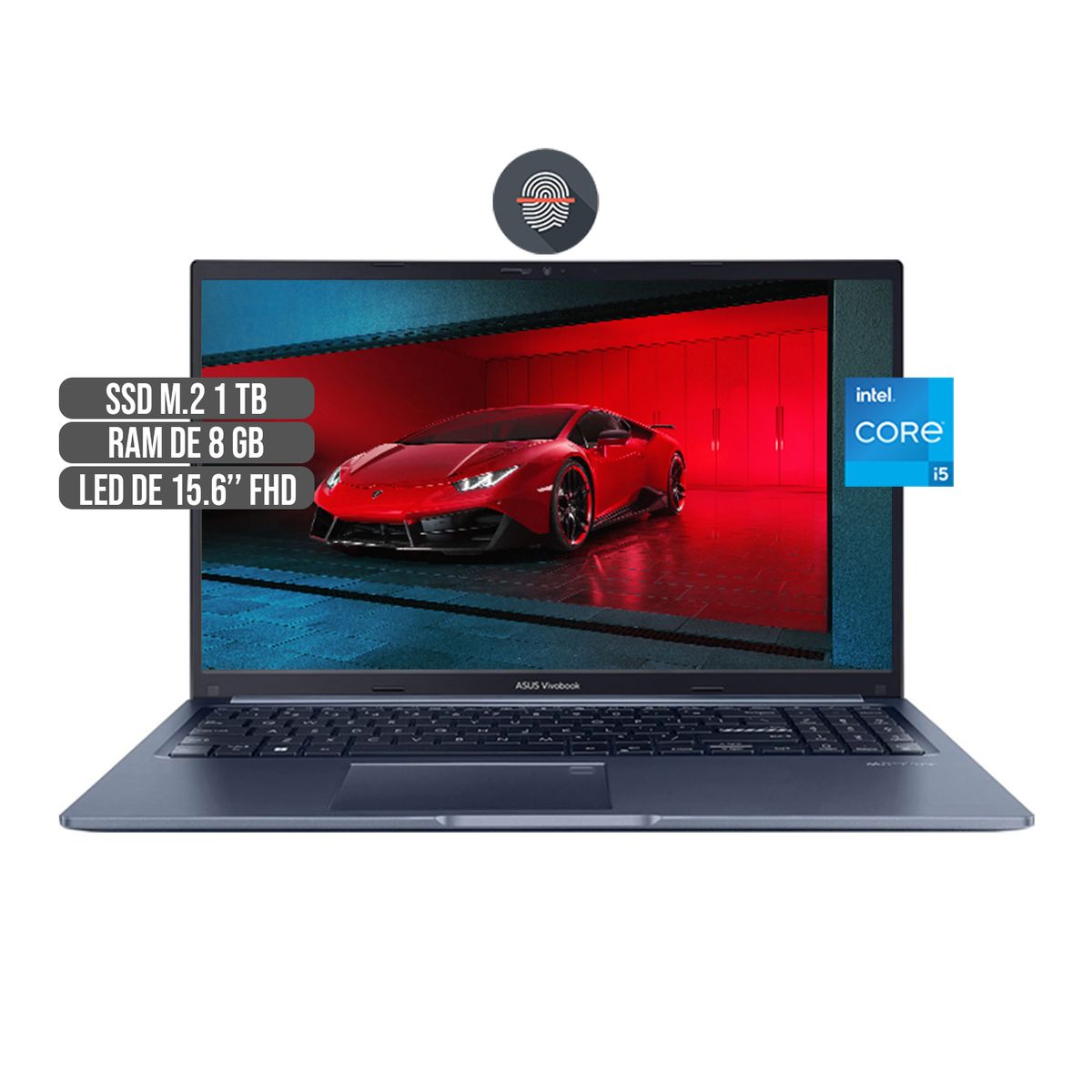 ASUS - PORTATIL ASUS INTEL CORE I5-1240P SSD 1TB RAM 8GB LED  FHD 15.6