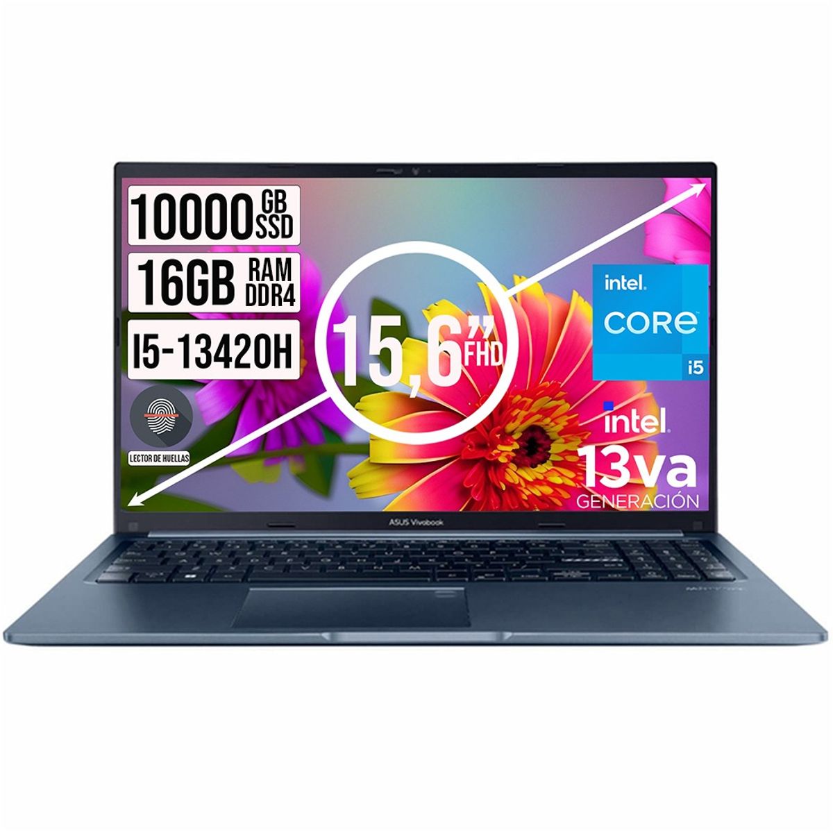 ASUS - PORTATIL ASUS INTEL CORE I5-13420H SSD 1TB RAM 16GB LED 15,6 FULL HD