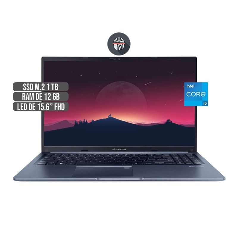 ASUS - PORTATIL ASUS INTEL CORE I5-1240P SSD 1TB RAM 12GB LED  FHD 15.6
