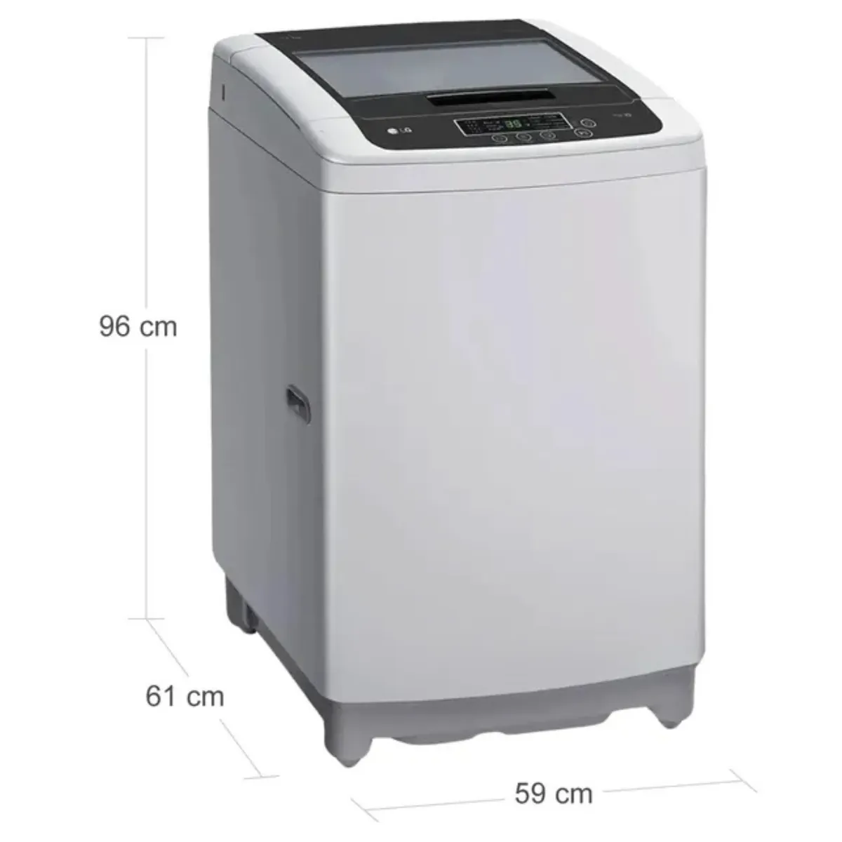 LG - Lavadora Carga Superior LG 13 KG Motor Smart WT13DPBK Plata