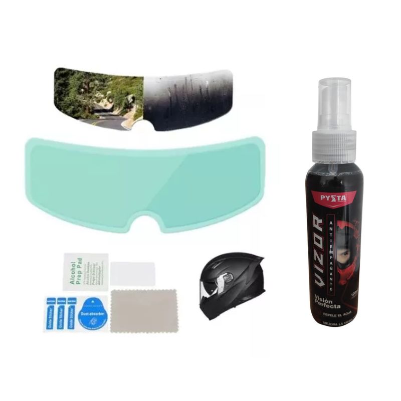 GENERICO - Kit Antiempañante de Cascos Motocicleta
