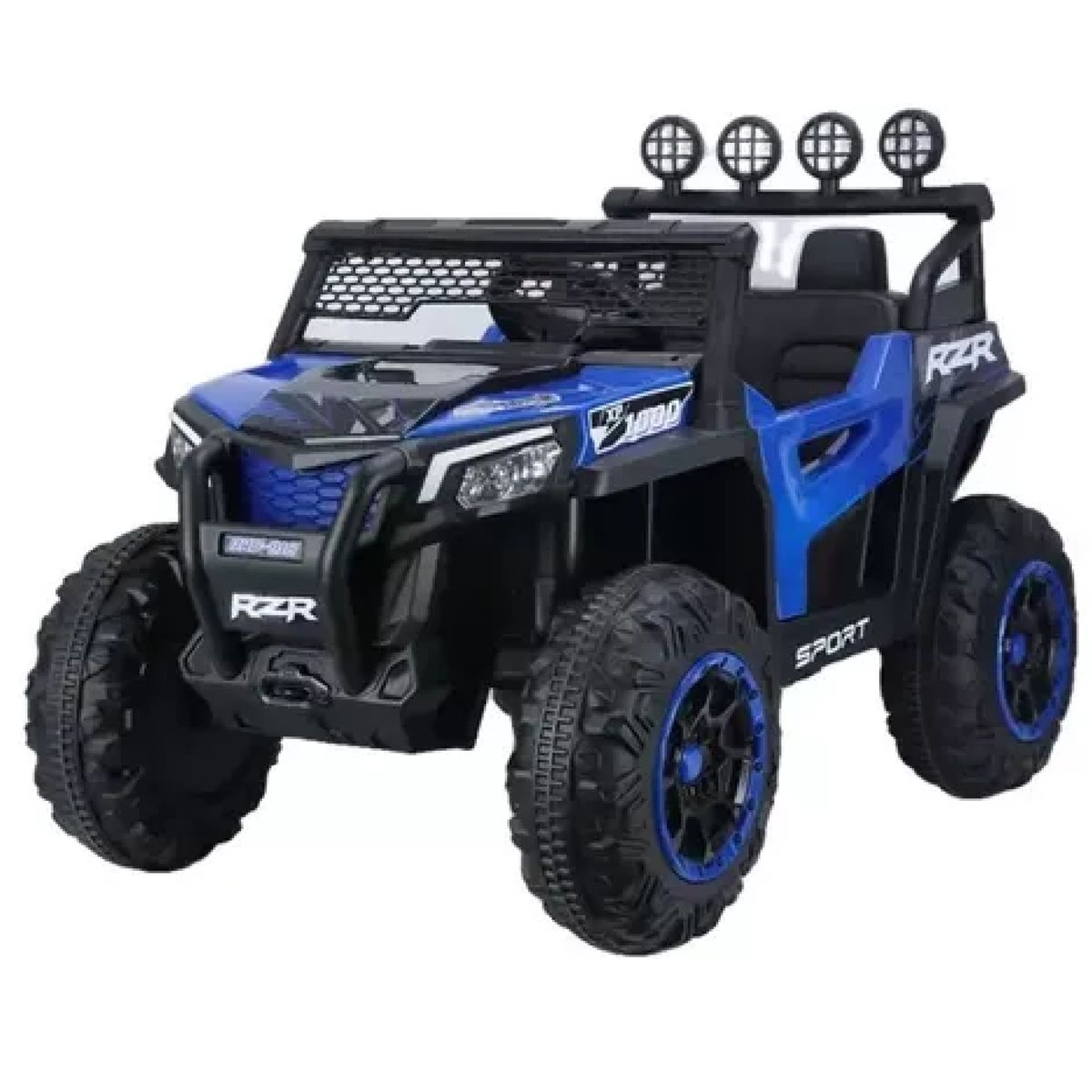 KIDSHOP - Carro Eléctrico Montable Tipo Jeep Control LB-Q918 Azul