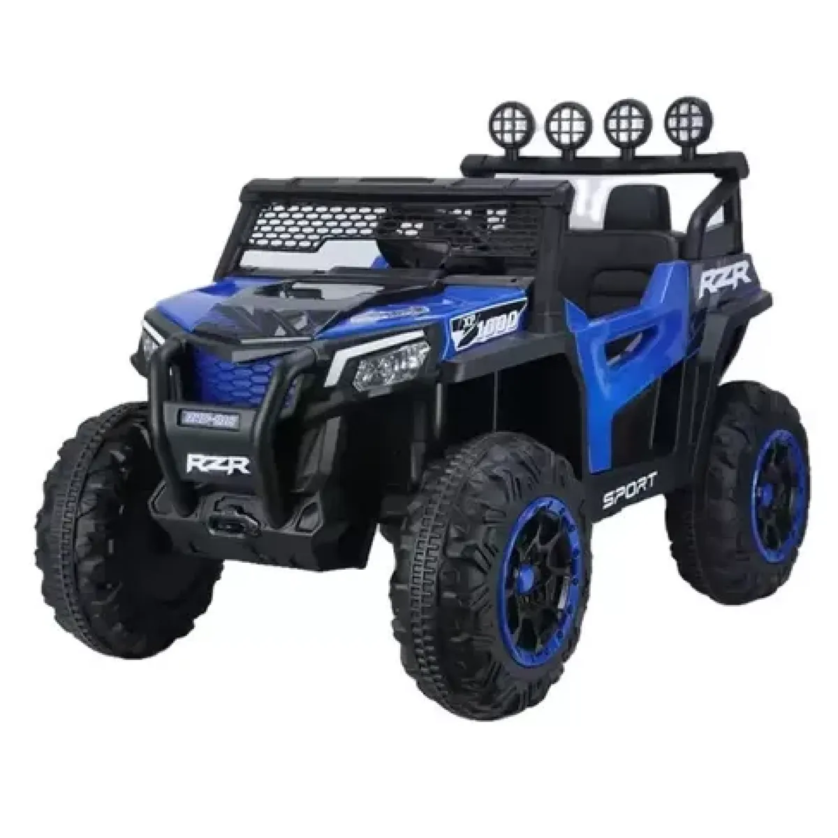 KIDSHOP - Carro Eléctrico Montable Tipo Jeep Control LB-Q918 Azul