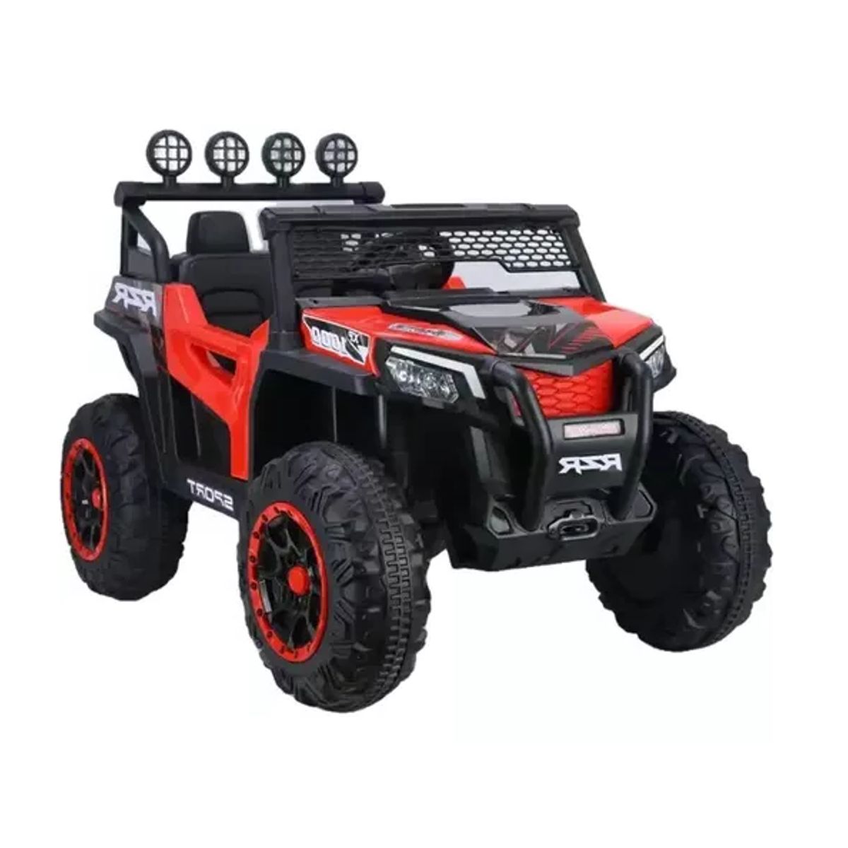 KIDSHOP - Carro Eléctrico Montable Tipo Jeep Control LB-Q918 Rojo