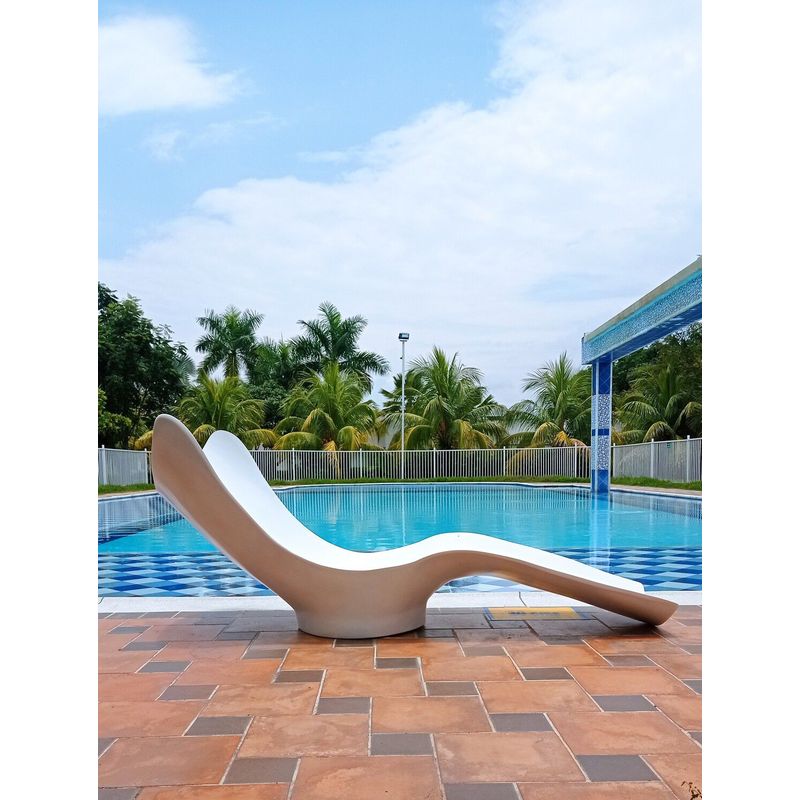 GENERICO - Silla Asoleadora Tumbona Deluxe para piscina playa jardín
