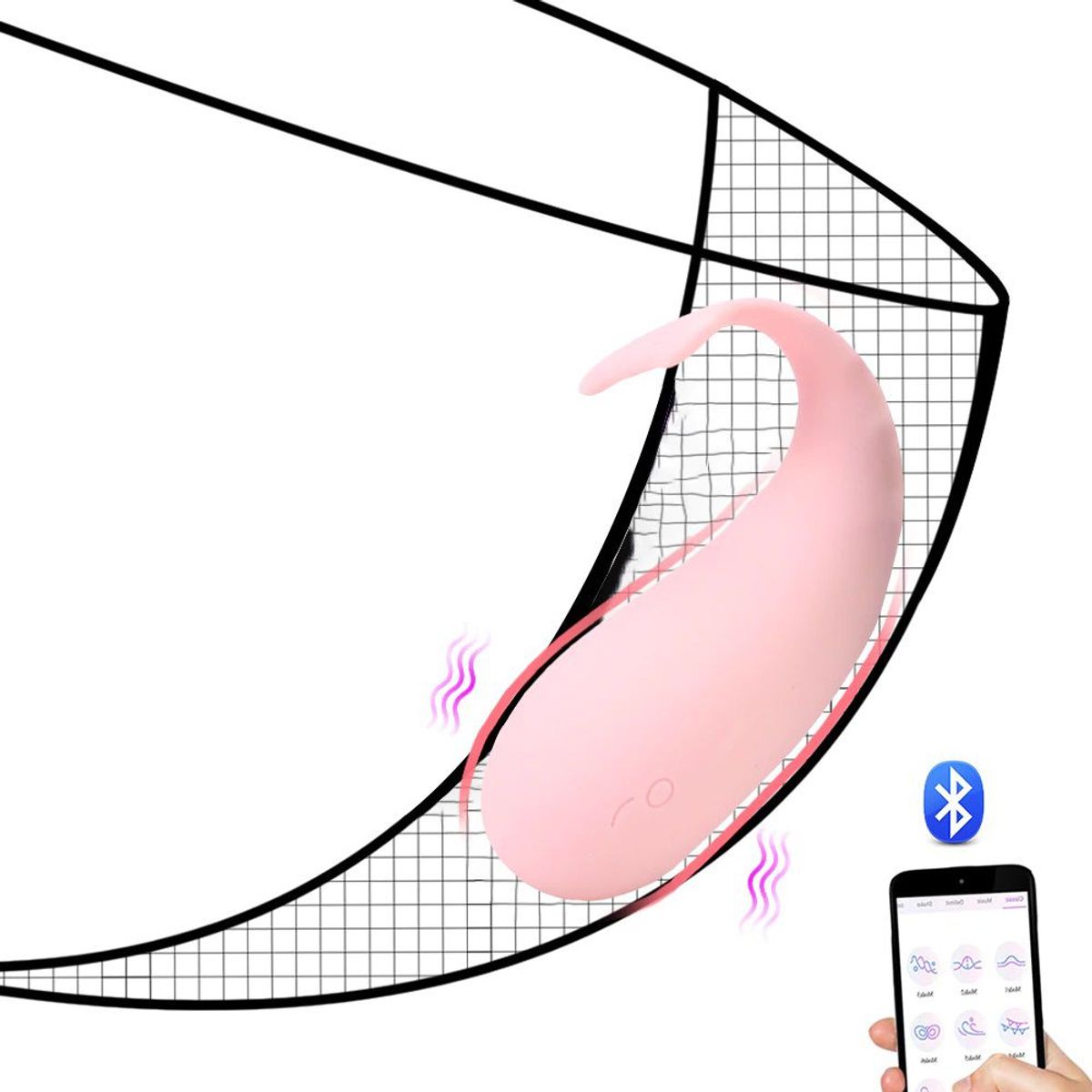 GENERICO - Dildo Vibrador Bluetooth Juguete Sexual Inalambrico Via App