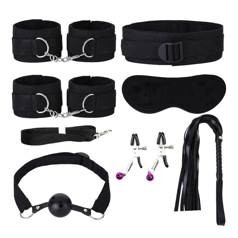GENERICO - Juguete Sexual Sadomasoquismo Bondage Fetiche Set 7 Piezas