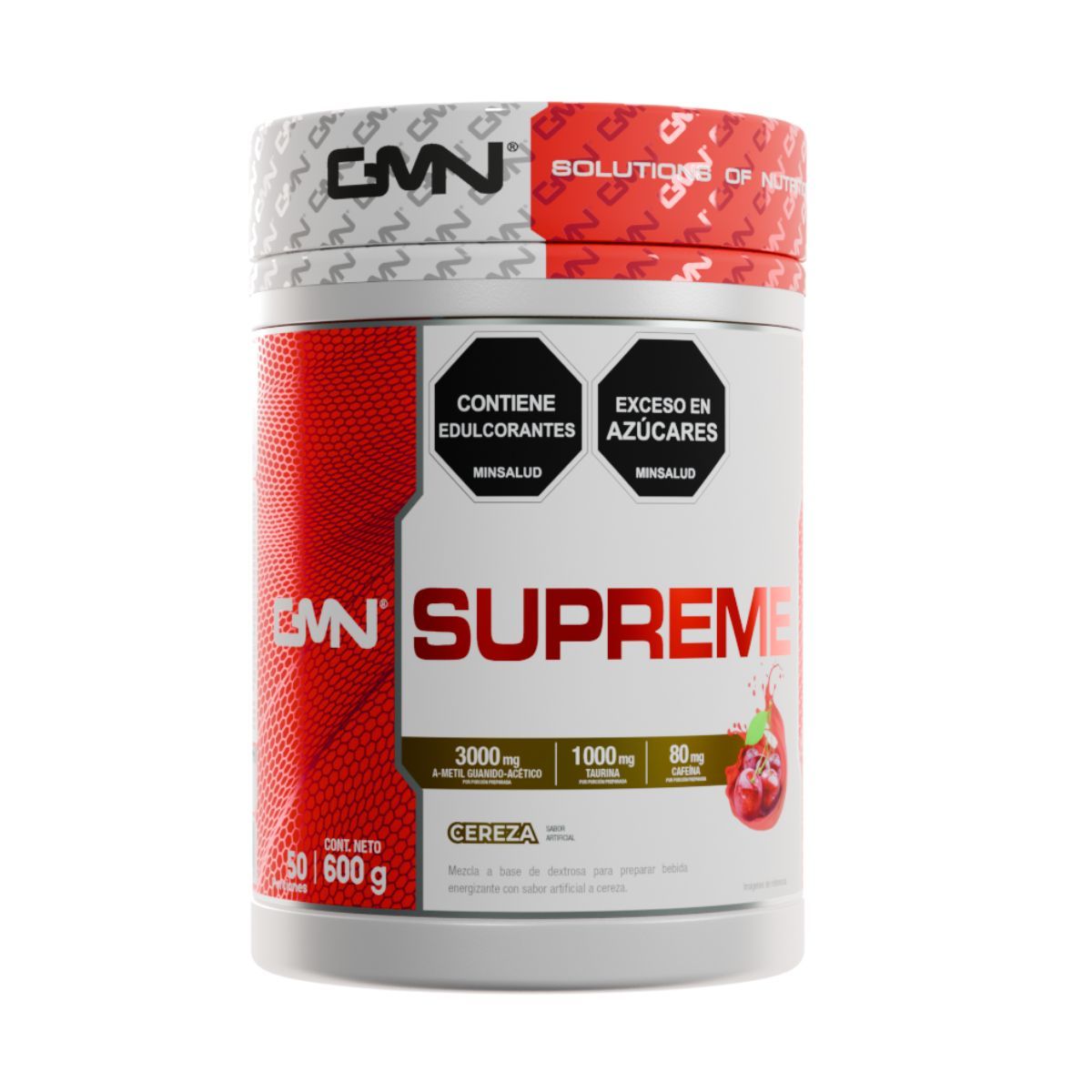 GMN - Supreme creatina monohidratada 600gr gmn Sabor Cereza