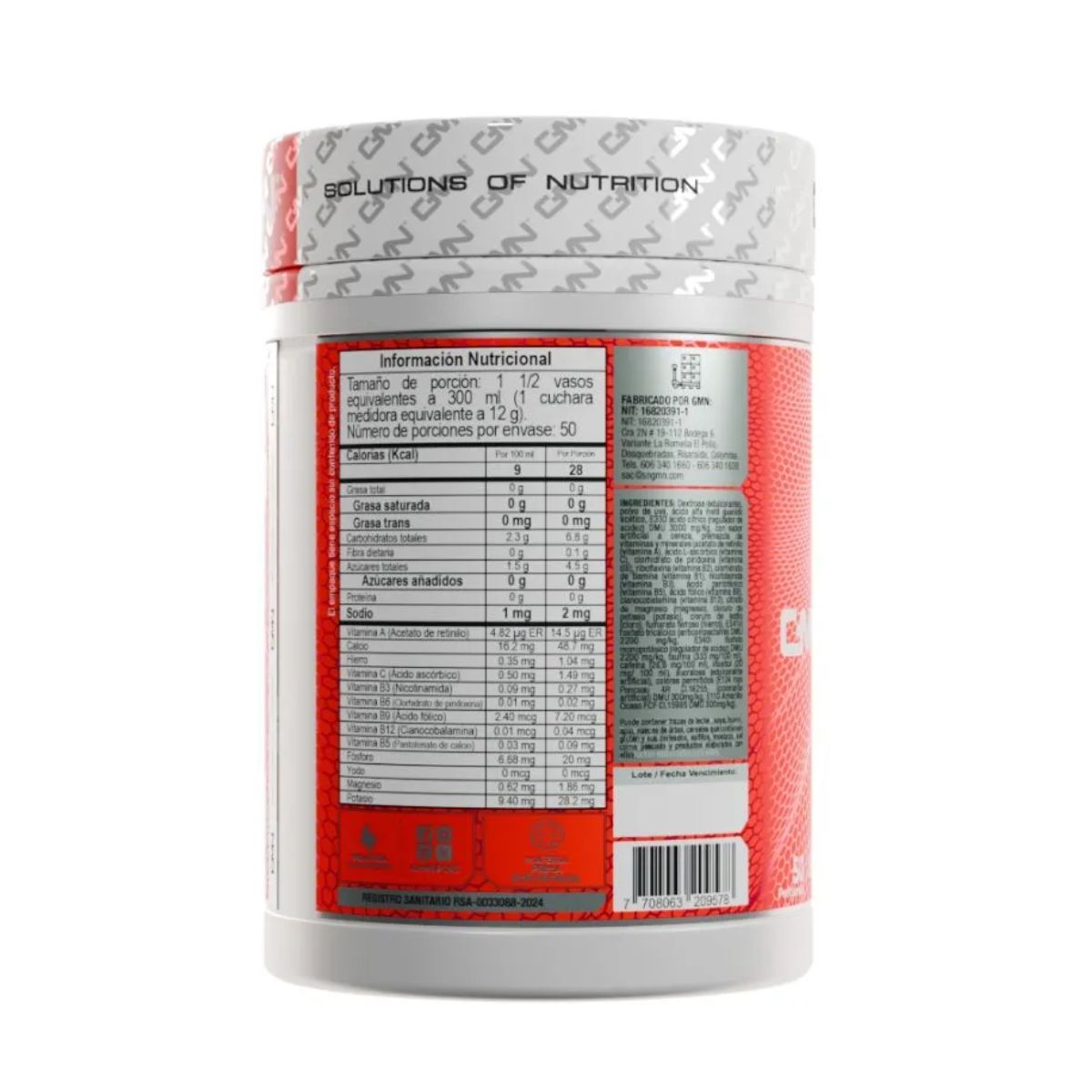 GMN - Supreme creatina monohidratada 600gr gmn Sabor Cereza