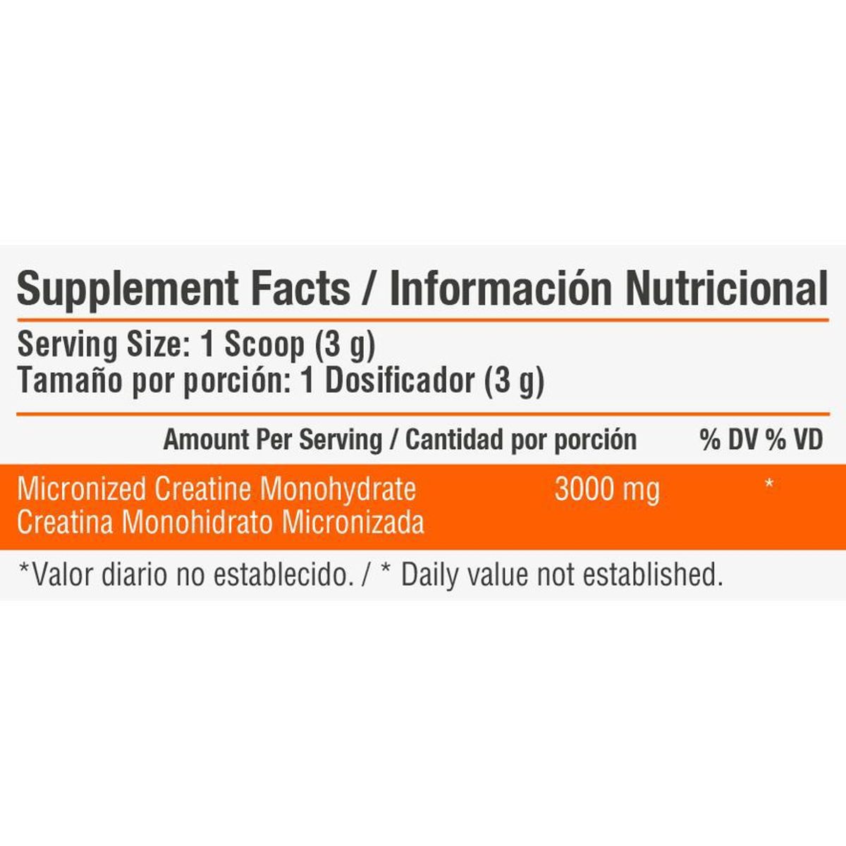 HEALTHY SPORTS - Creatina monohidratada micronizada 3000mg x50 servicios