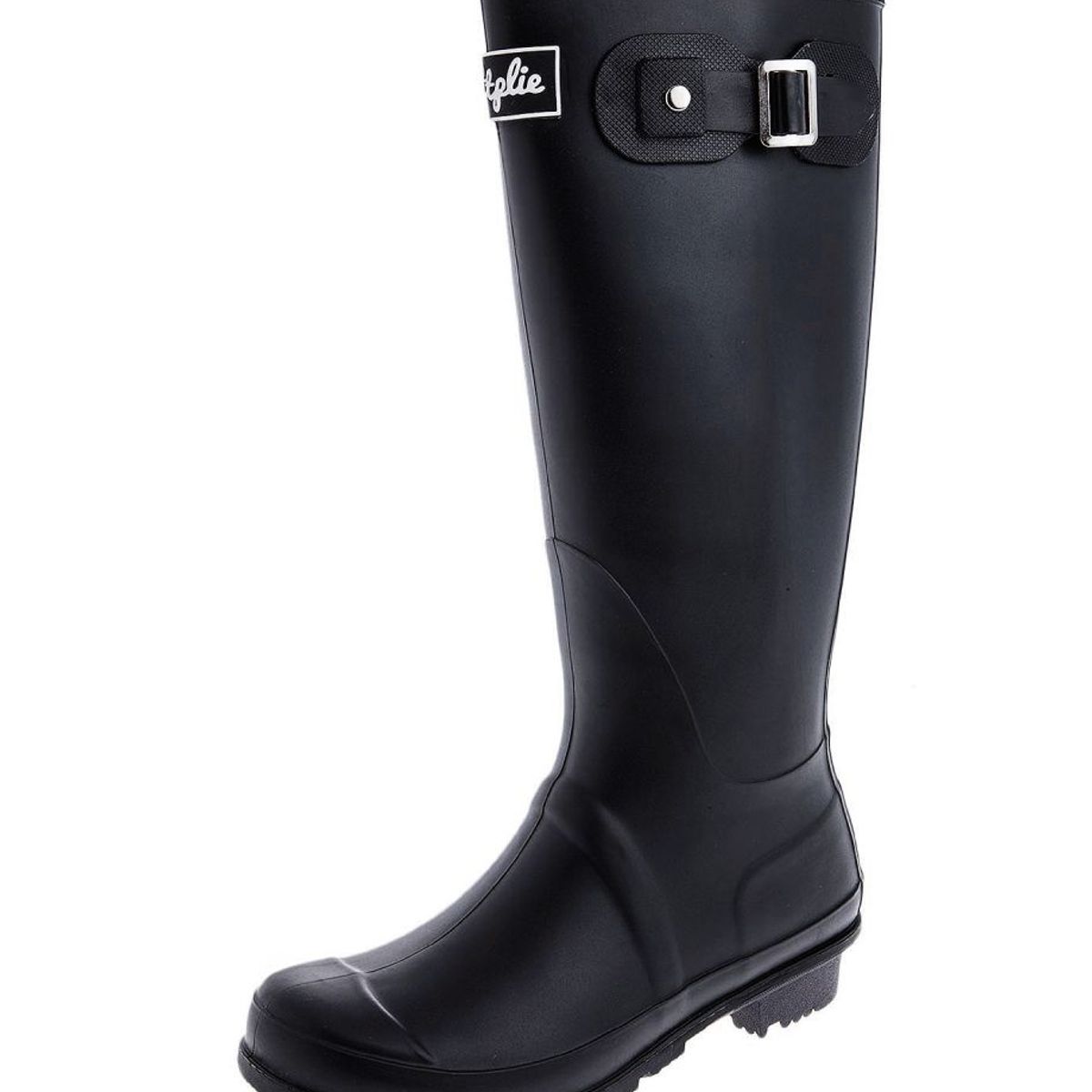 BOTTPLIE - Botas Lluvia Altas Mujer Wellington - Negro Matte