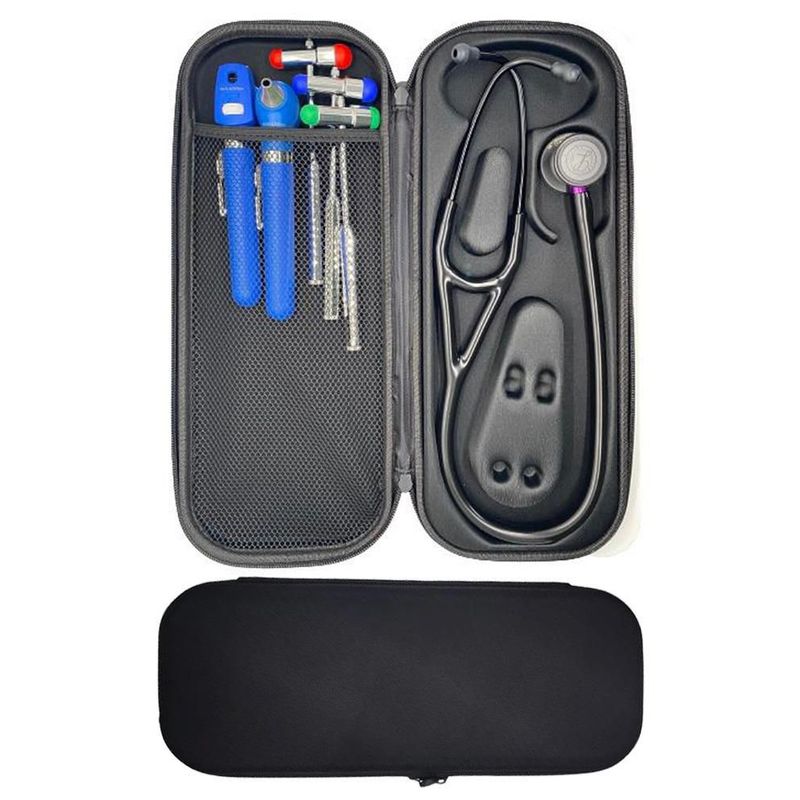 GENERICO - Estuche Rigido Protector Negro Para Fonendoscopio Cardiology