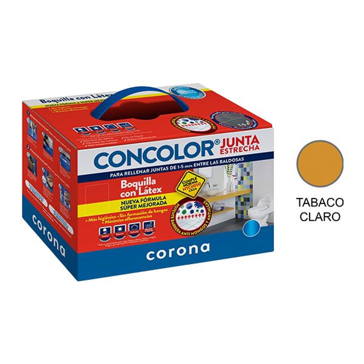 CORONA - CONCOLOR PORCELANATO Marron X 5 KILOS CORONA