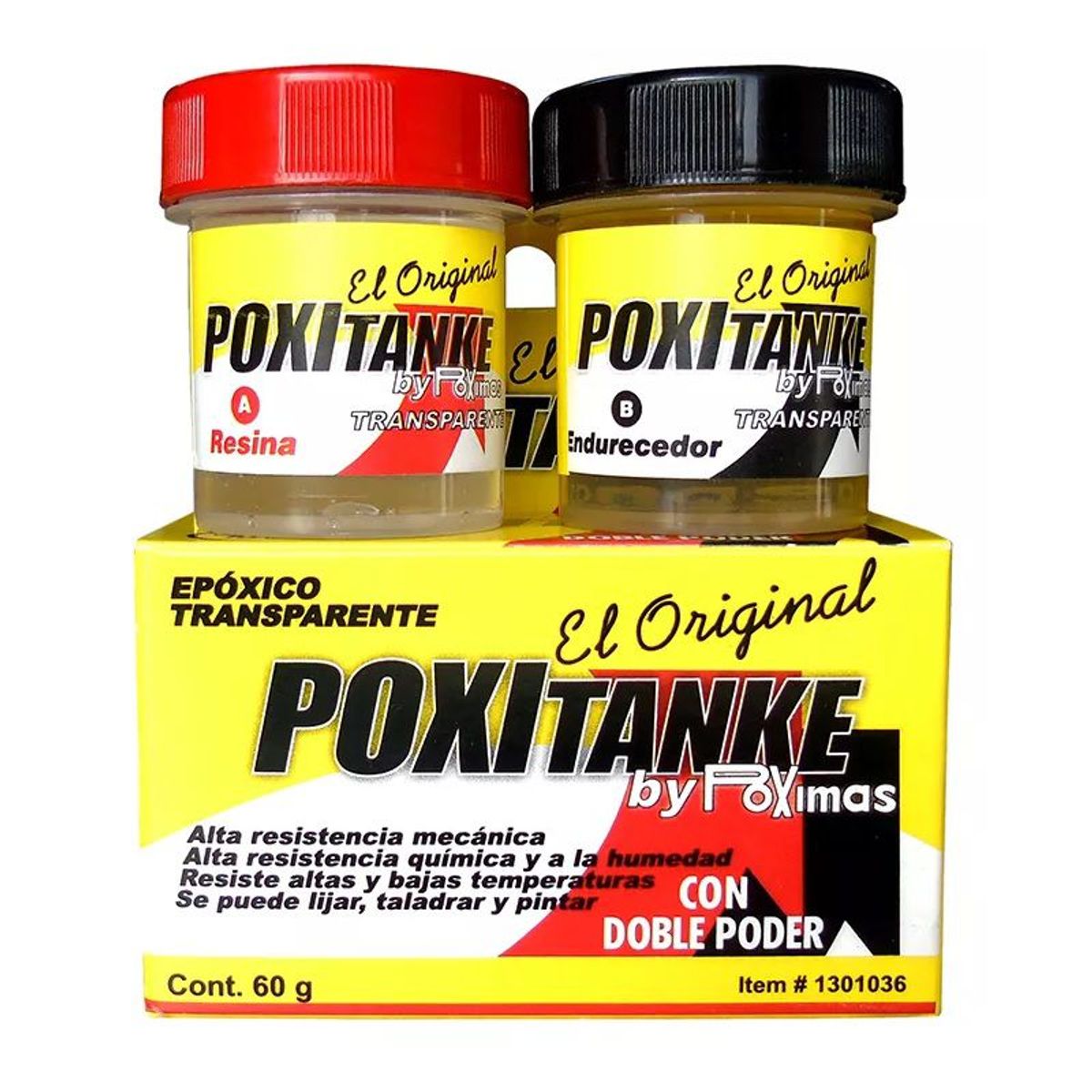 GENERICO - POXITANKE TRANSPARENTE POXIMAS 60 GRAMOS ITW